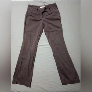 Ann Taylor Loft Womens Gray Marisa Dress Pants Size 0 Preppy Occupational